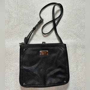 Nine West Purse, Black/ Silver, Adjustable Shoulder Strap, Crossbody optional.